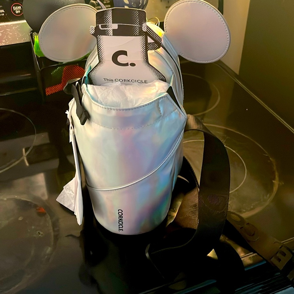 Corkcicle 100 year Disney anniversary water canteen holder with zipper bag